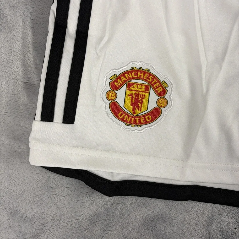 Adidas Manchester United Home Training Shorts White HR3678 Mens Large NWT